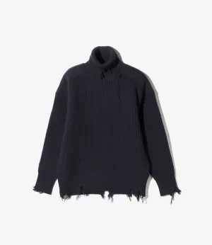 Commando Turtleneck Sweater – Navy