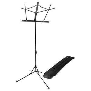 On Stage Music Stand Black With Bag