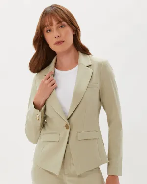 ONE BUTTON BLAZER - ALOE