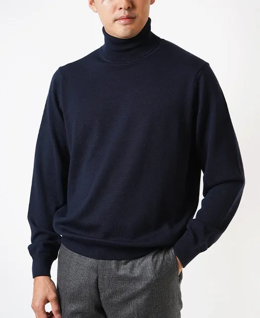 12G Turtleneck Knit  Super Extra Fine Merino