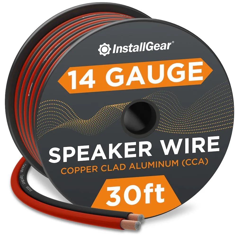 14 Gauge Speaker Wire Cable (30 Foot) - 14 Awg True Spec And Soft Touch Cable