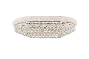 18 Light Flush Mount from the Primo Collection in Chrome Finish by Elegant Lighting