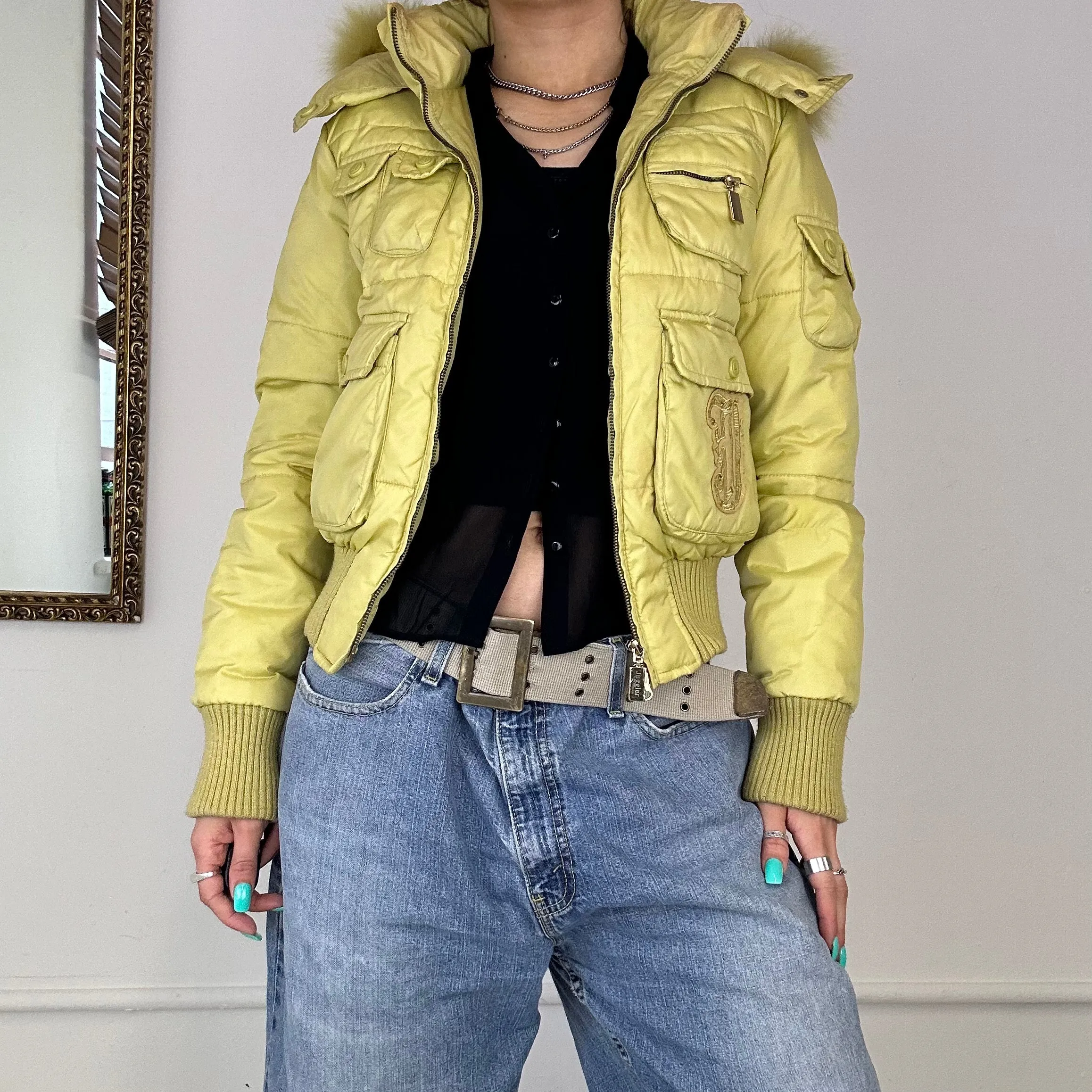 2000's puffer bomber jacket