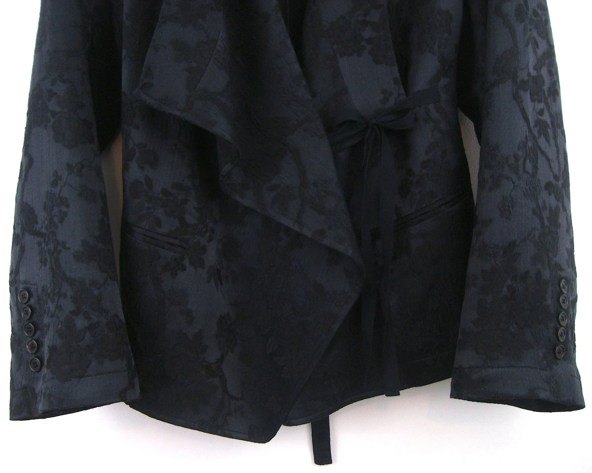 2009 Textured Jacquard 'East' Jacket with Tie Closure