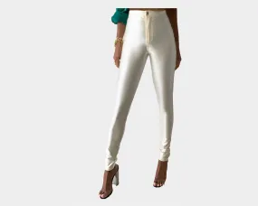 3 Mountain Peak White Pants - The Milan