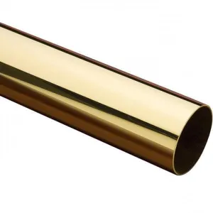 3" Diameter X .050 Wall Polished Brass Tubing