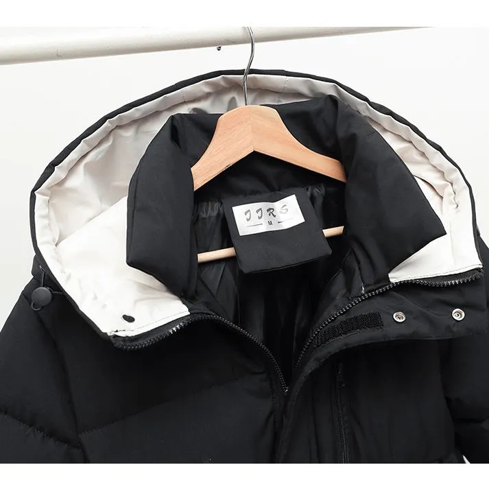 Actual Photos Thickened Calf-Length Puffer Coat