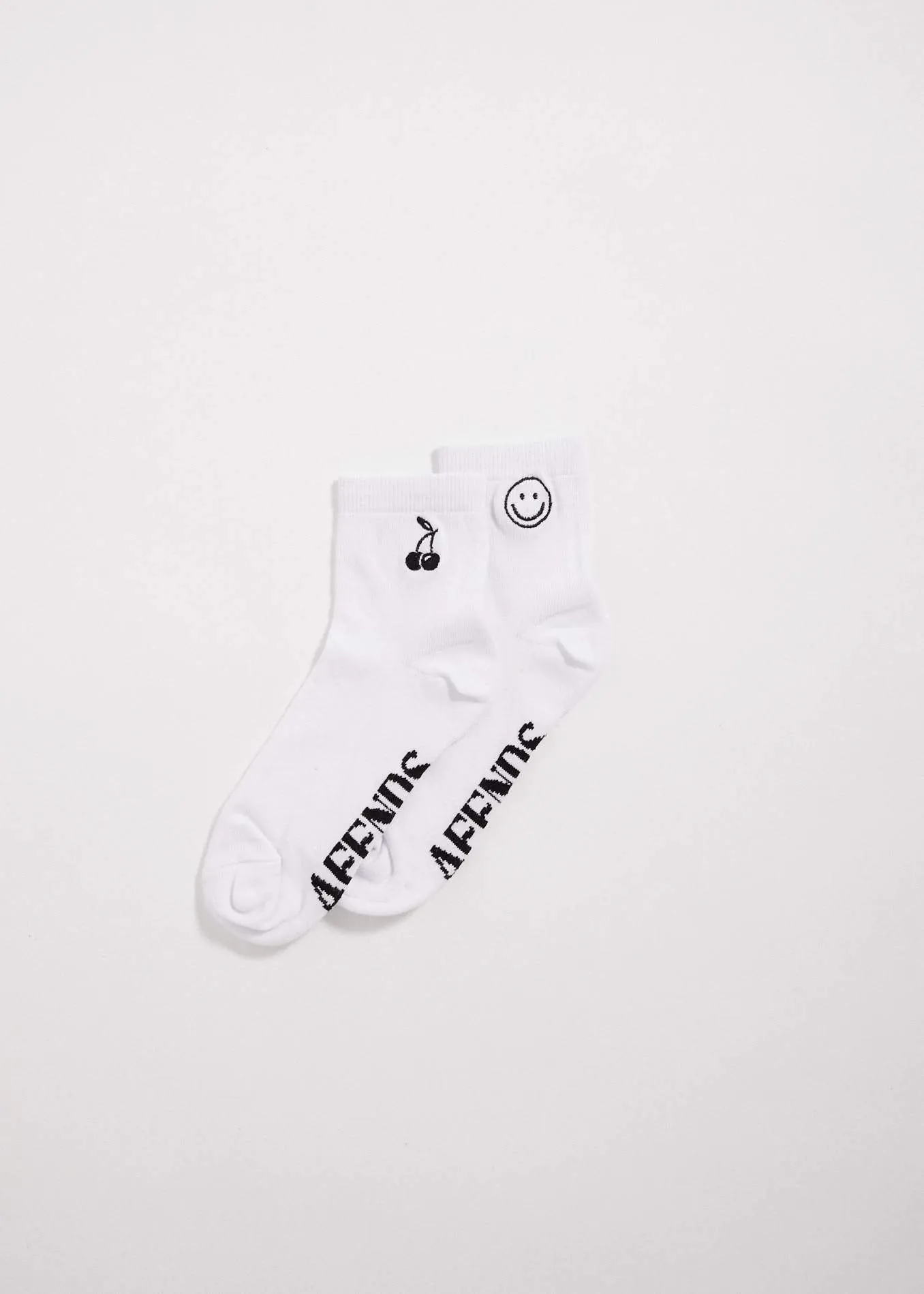 Afends Womens Good Bad Good - Womens Socks One Pack - White