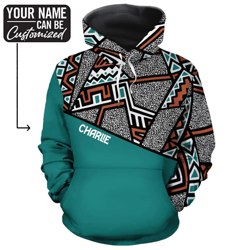 African Geometric Pattern All-over Hoodie