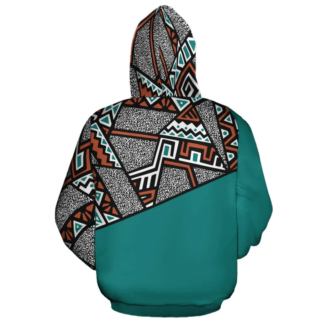 African Geometric Pattern All-over Hoodie