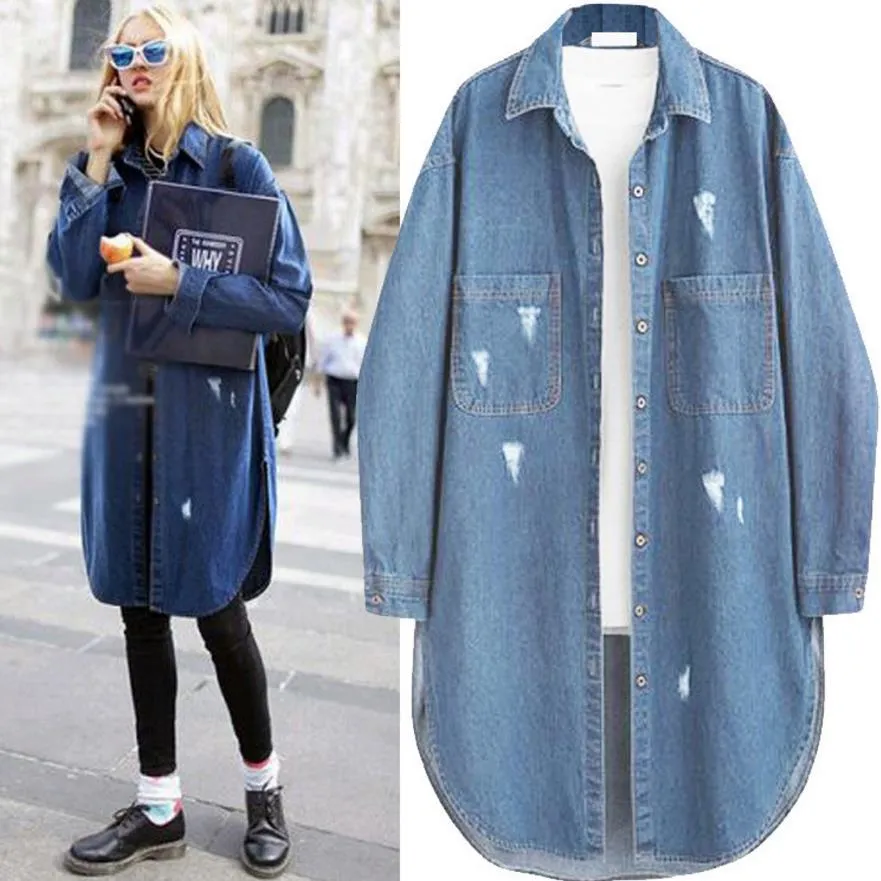 Alice Ripped Denim Shirt