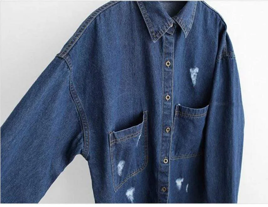 Alice Ripped Denim Shirt