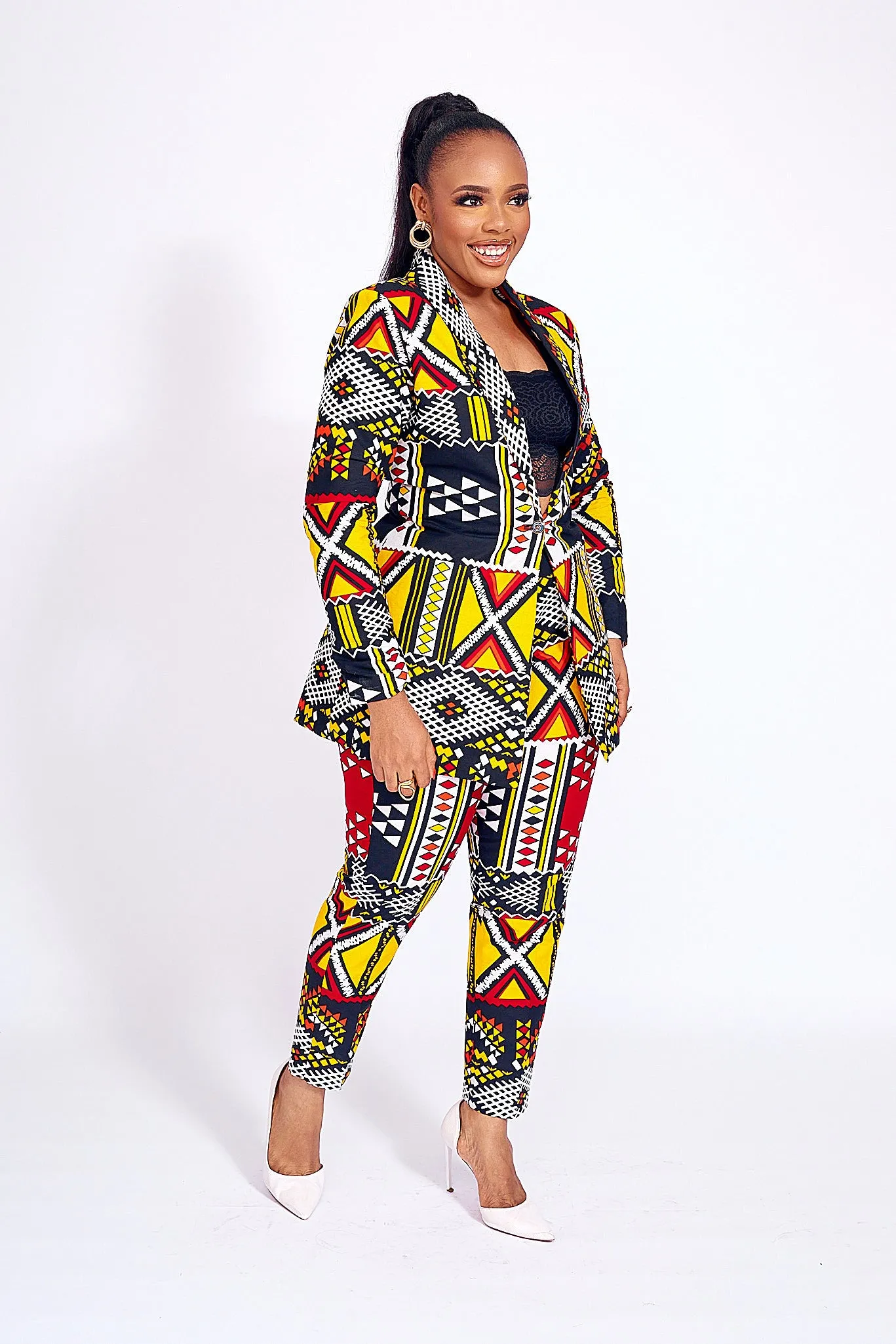 AMAKA AFRICAN PRINT BLAZER