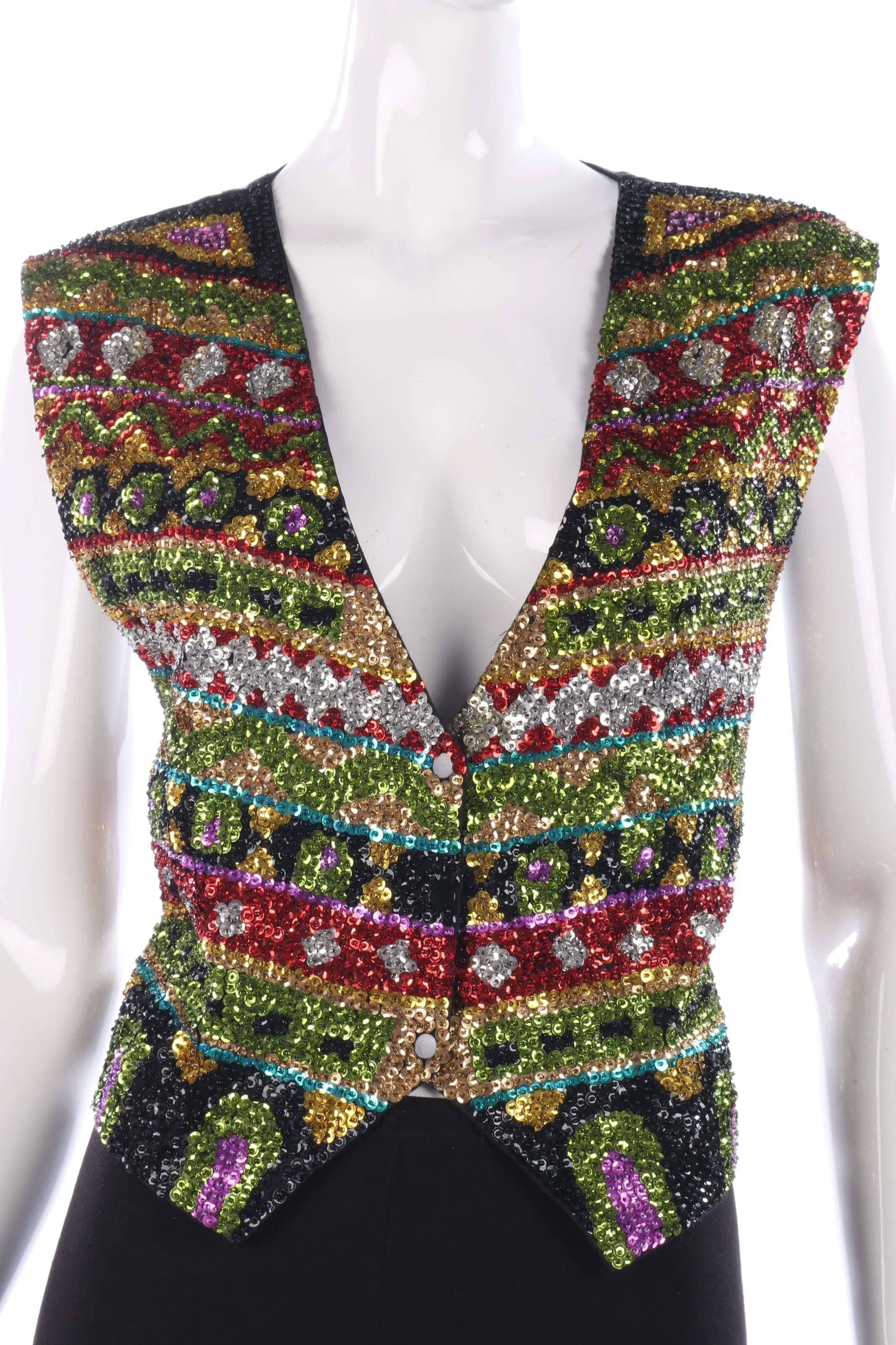 Amazing sequinned waistcoat size M/L