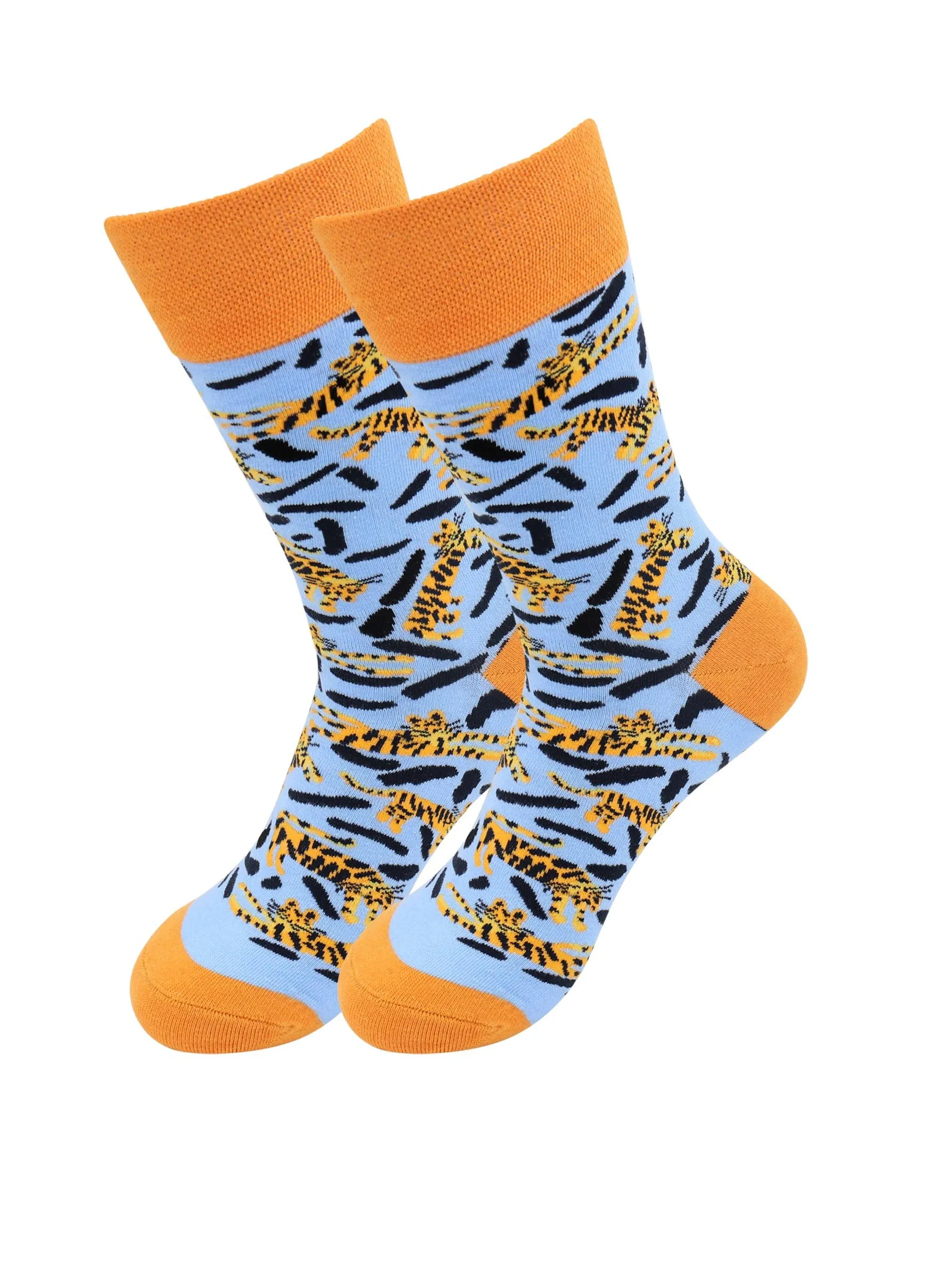 Animal Socks - Lucky Cat, Paw, Tiger, Fish Cotton Fun Socks