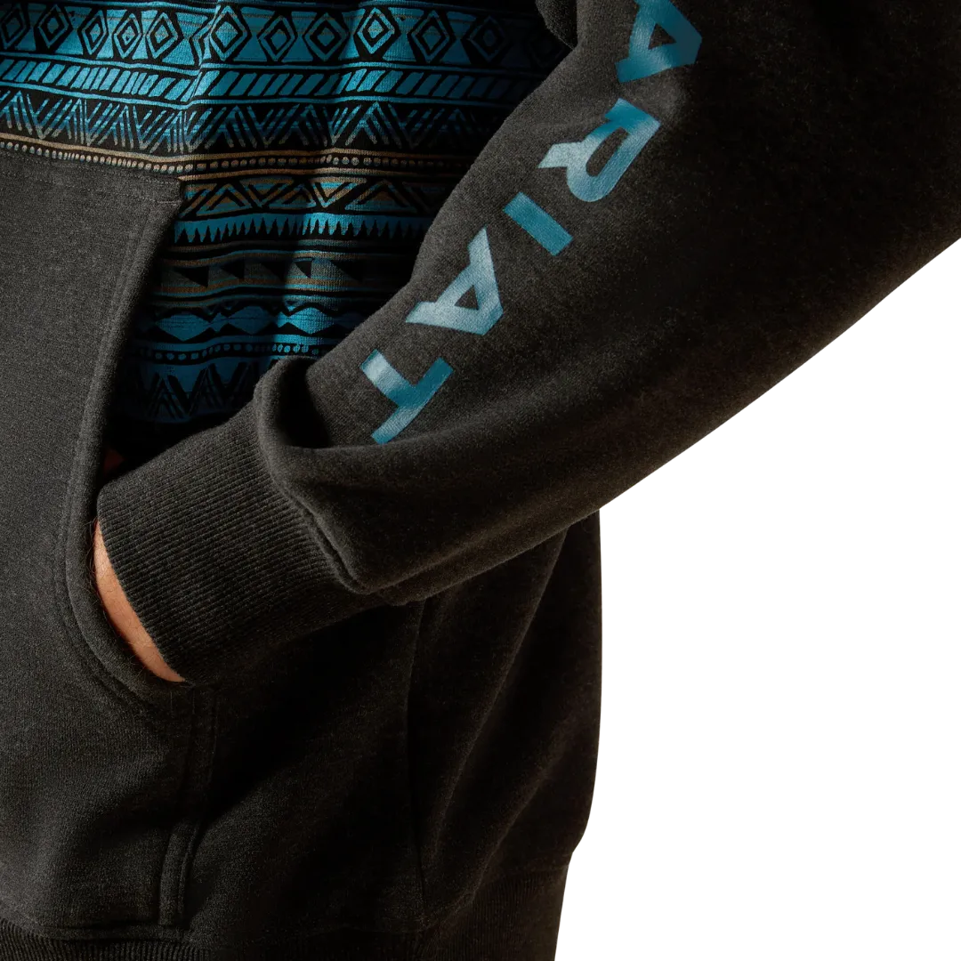 Ariat Men's Aztec Inspired Turquoise Hoodie