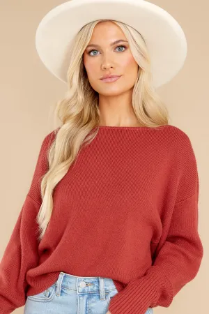 At The End Marsala Sweater