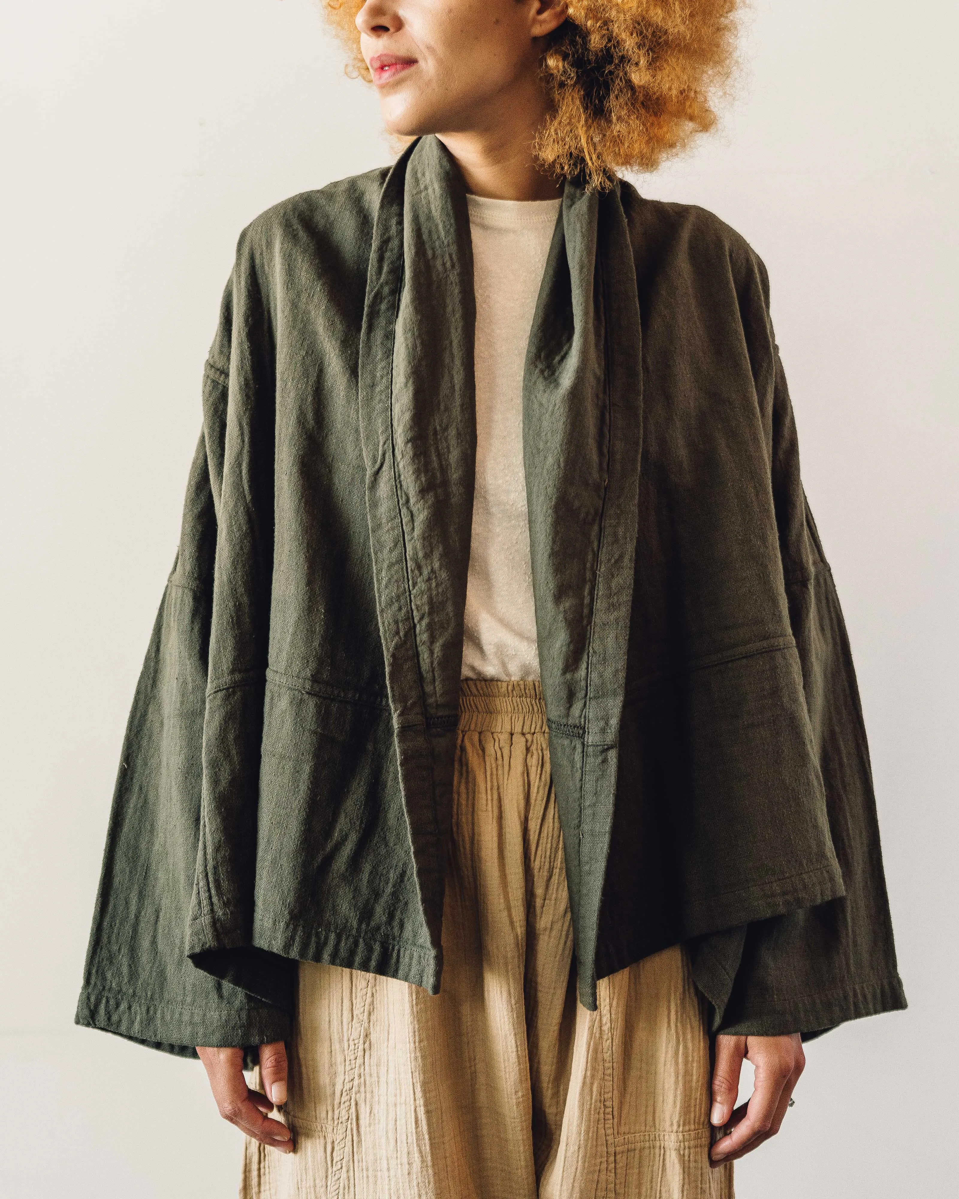 Atelier Delphine Kimono Jacket, Hunter Green