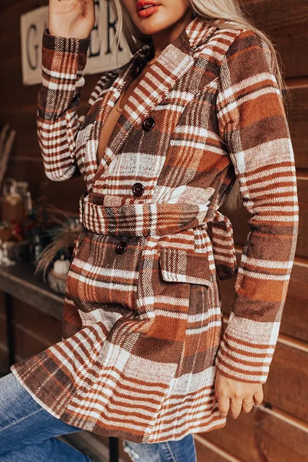 Autumn Court Plaid Coat