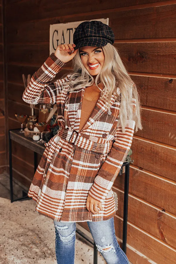 Autumn Court Plaid Coat