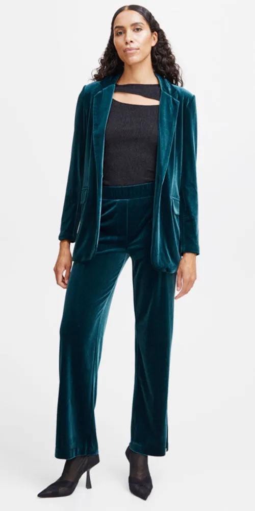 B. Young Velvet Pants, teal