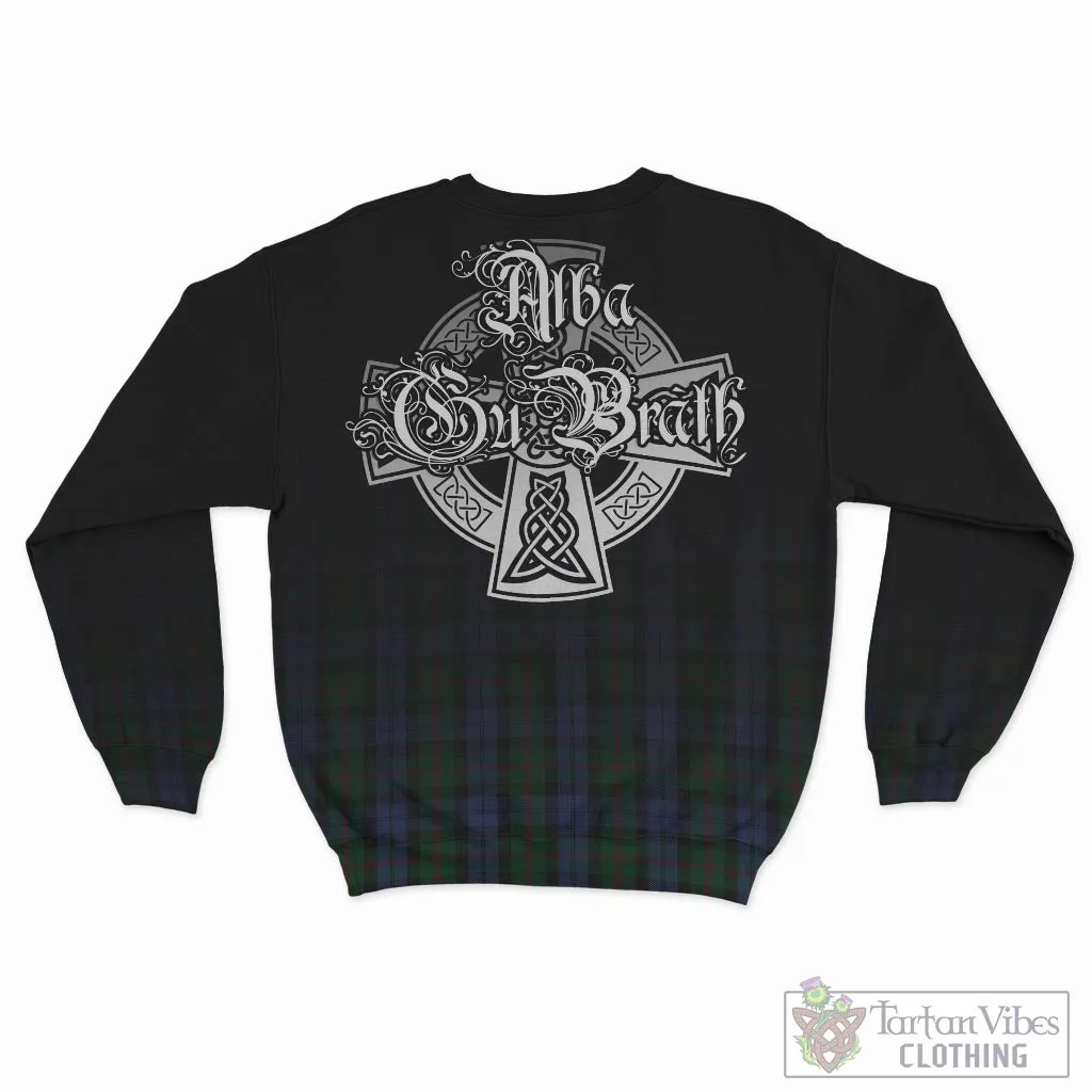 Baird Tartan Sweatshirt Featuring Alba Gu Brath Family Crest Celtic Inspired