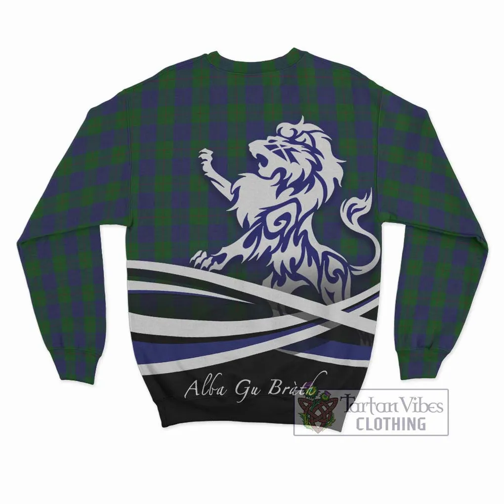 Barclay Tartan Sweatshirt with Alba Gu Brath Regal Lion Emblem