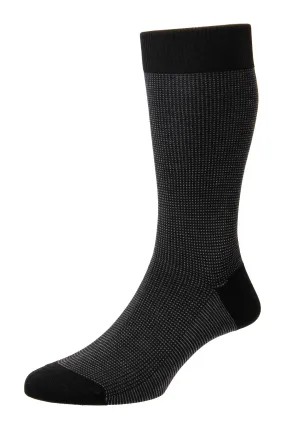 Black Birdseye Tewkesbury Fil d'Ecosse Socks