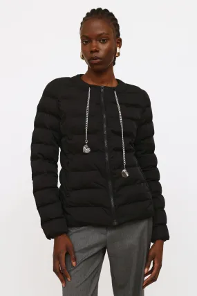 Black Chained Puffer Jacket