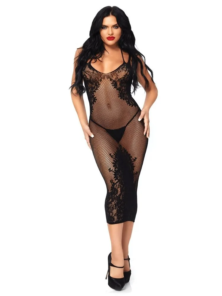 Black Net Sweet Sensation Bodycon Dress