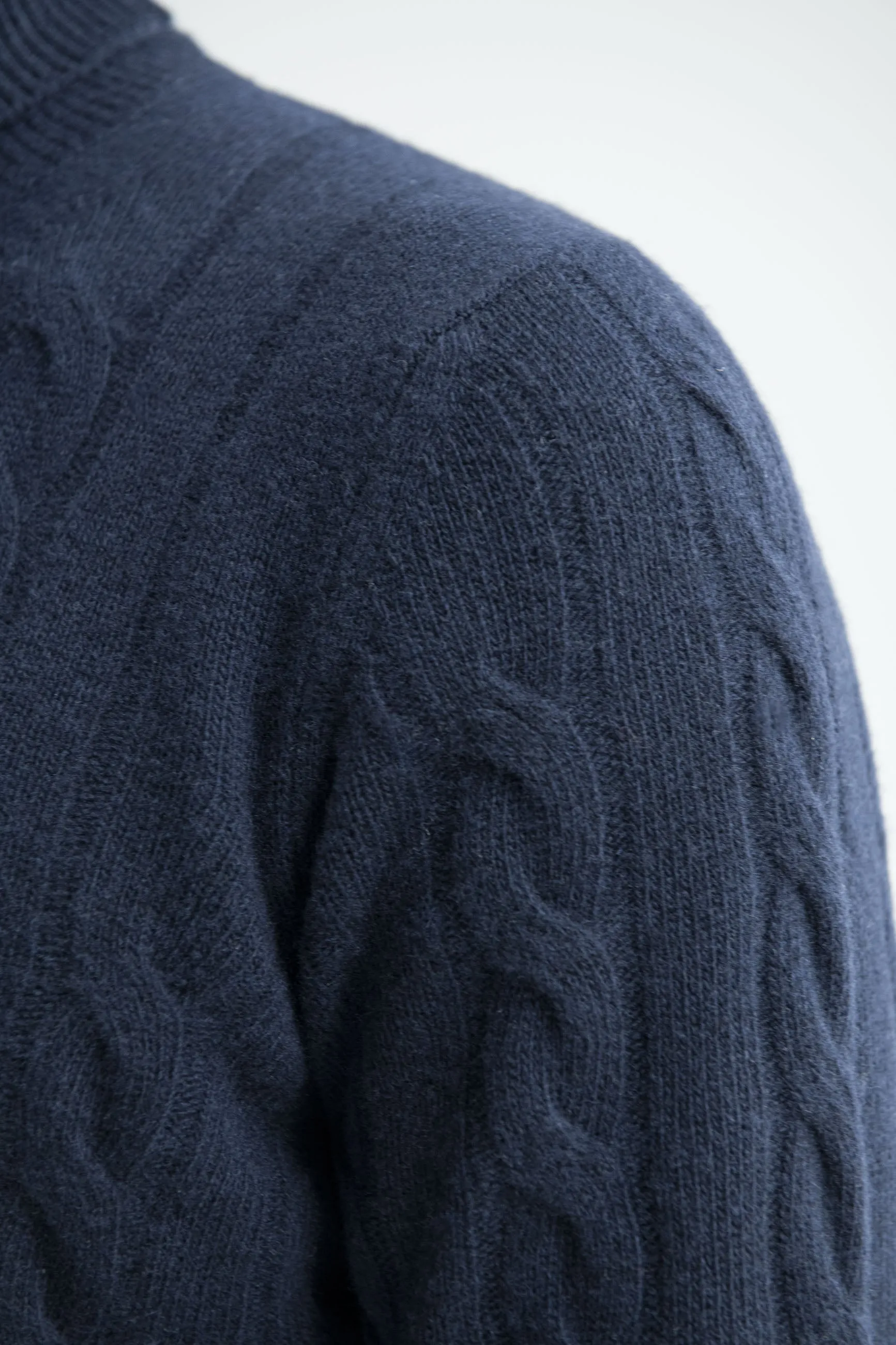 Blue turtleneck – Made in Italy