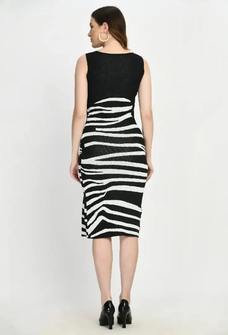 Bodycon Marble Print Dress