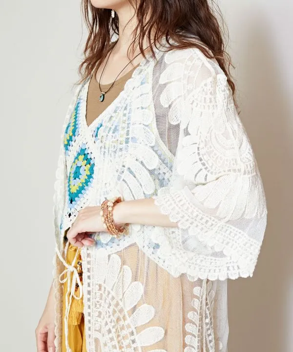 Bohemian Sheer Kimono Cardigan