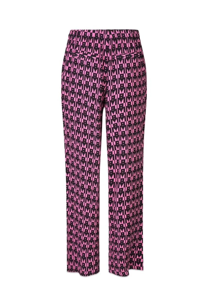 BorysMD print pants - Graphic Heart Cosmos Pink