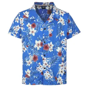 BOSS Beach Shirt in Medium Blue