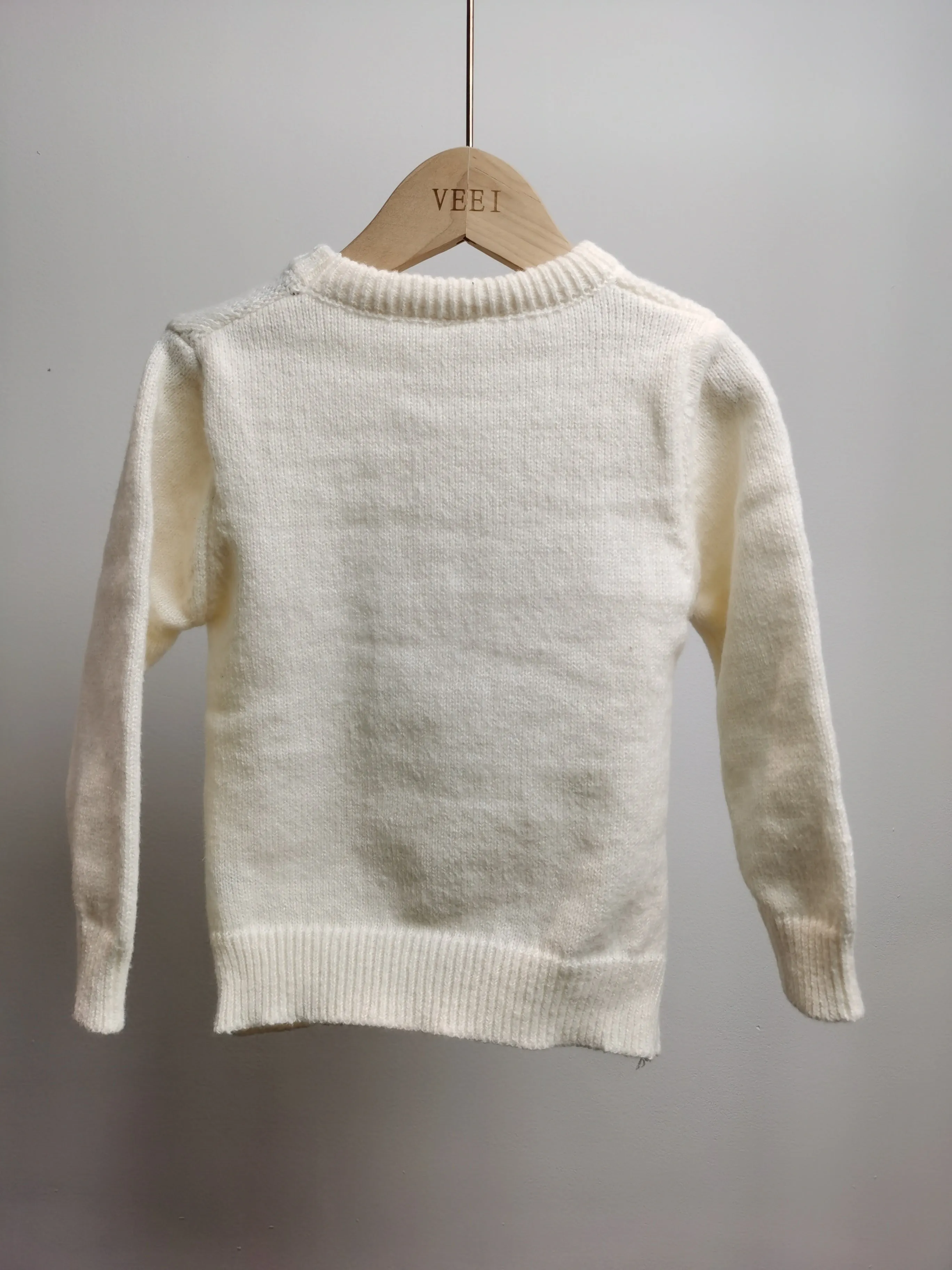 Boys Plain Color Sweater, Knit Long Sleeve Pullover Top Kids Clothes Fall Winter