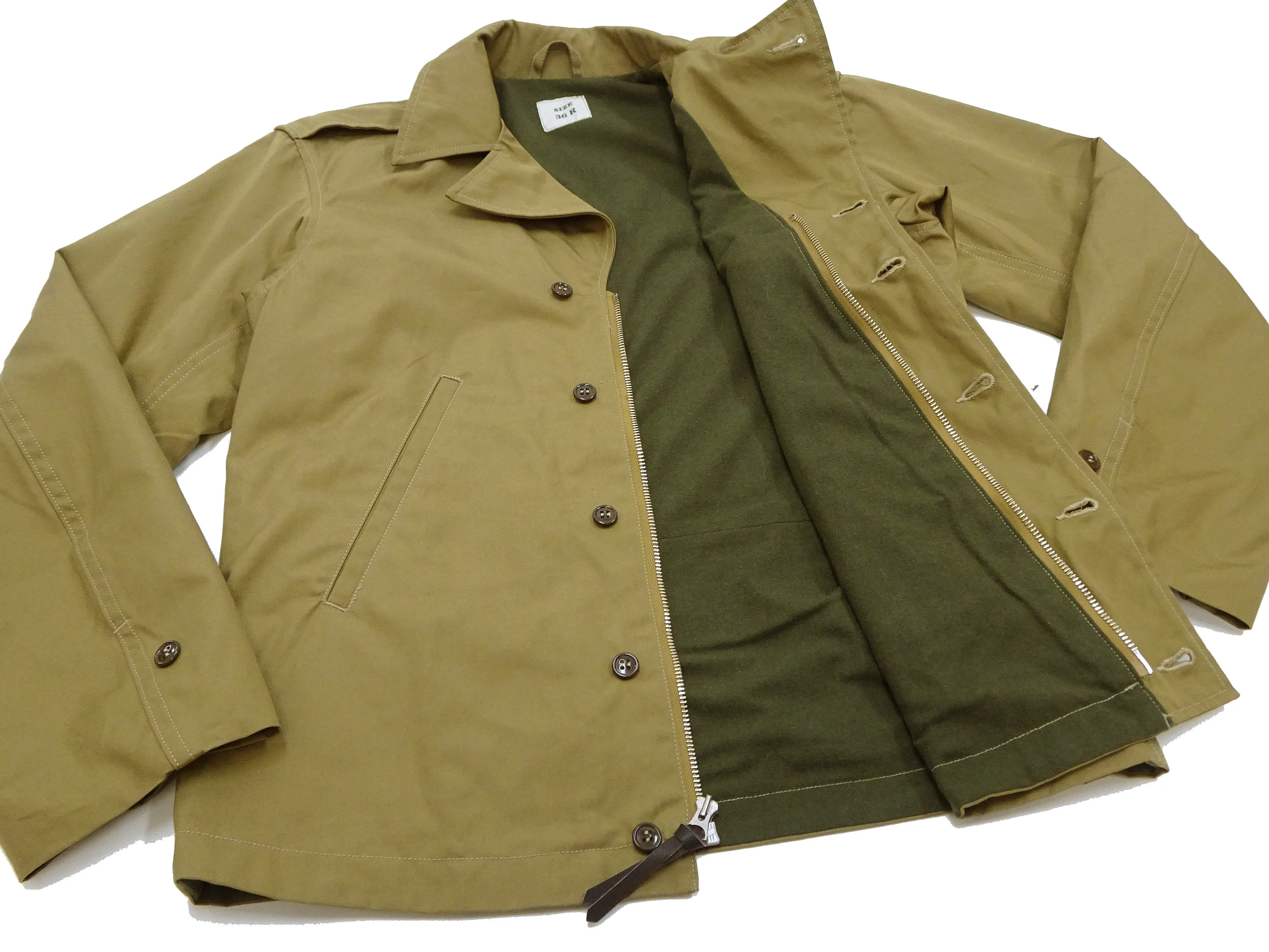 Buzz Rickson Jacket Men's Reproduction WWII US Army M-41 Field Jacket BR15332 Olive Drab