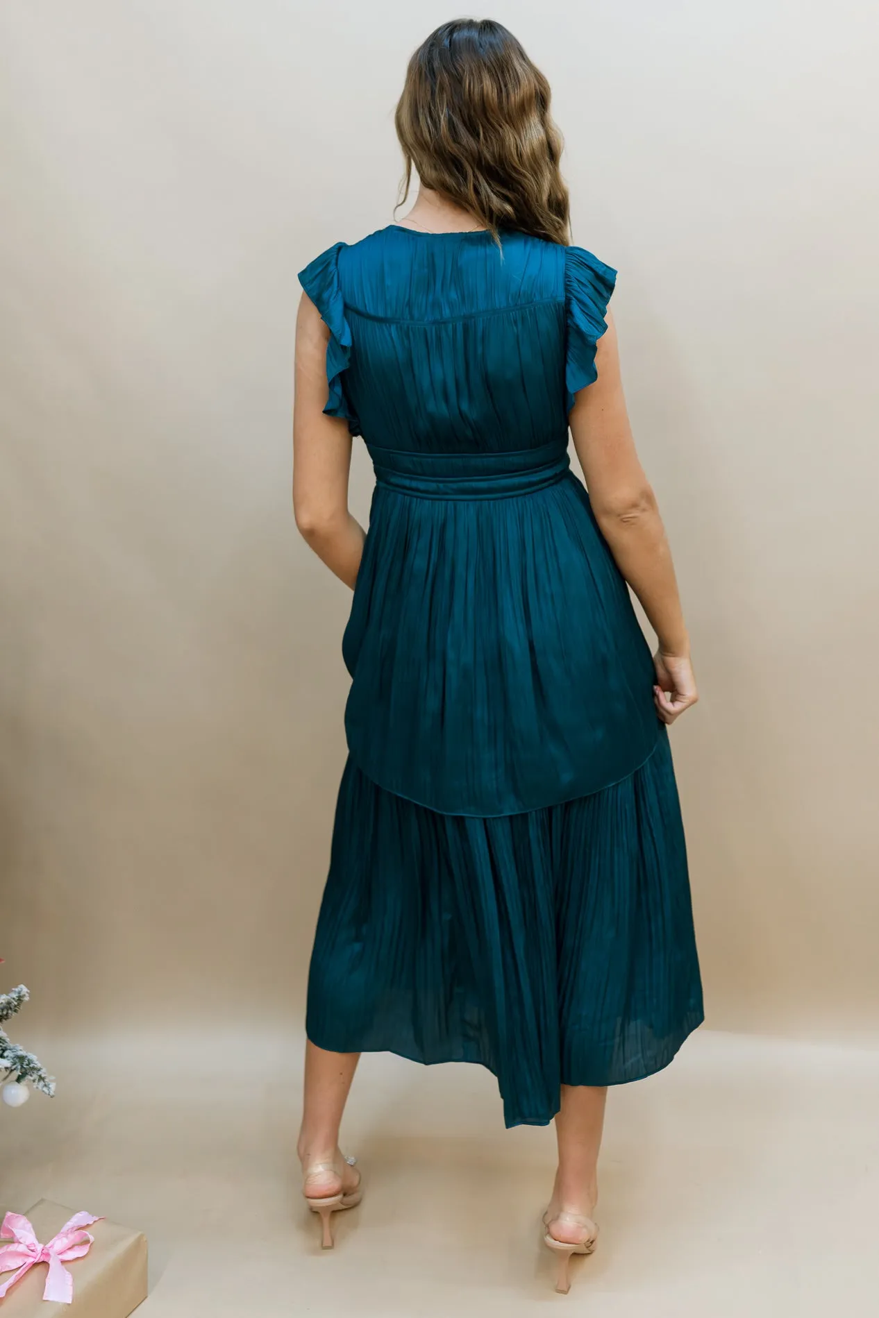 Camille Emerald Midi Dress