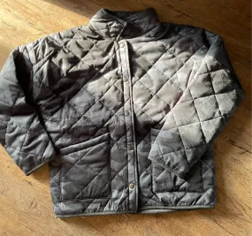 Camo print puffer jacket