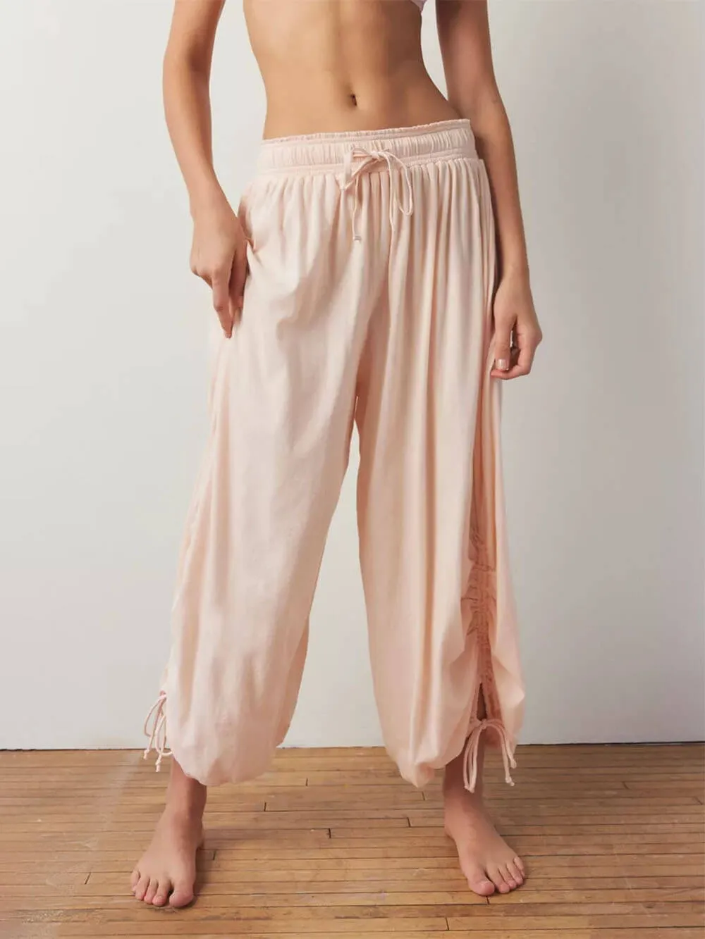 Casual Drawstring Home Slouchy Pants