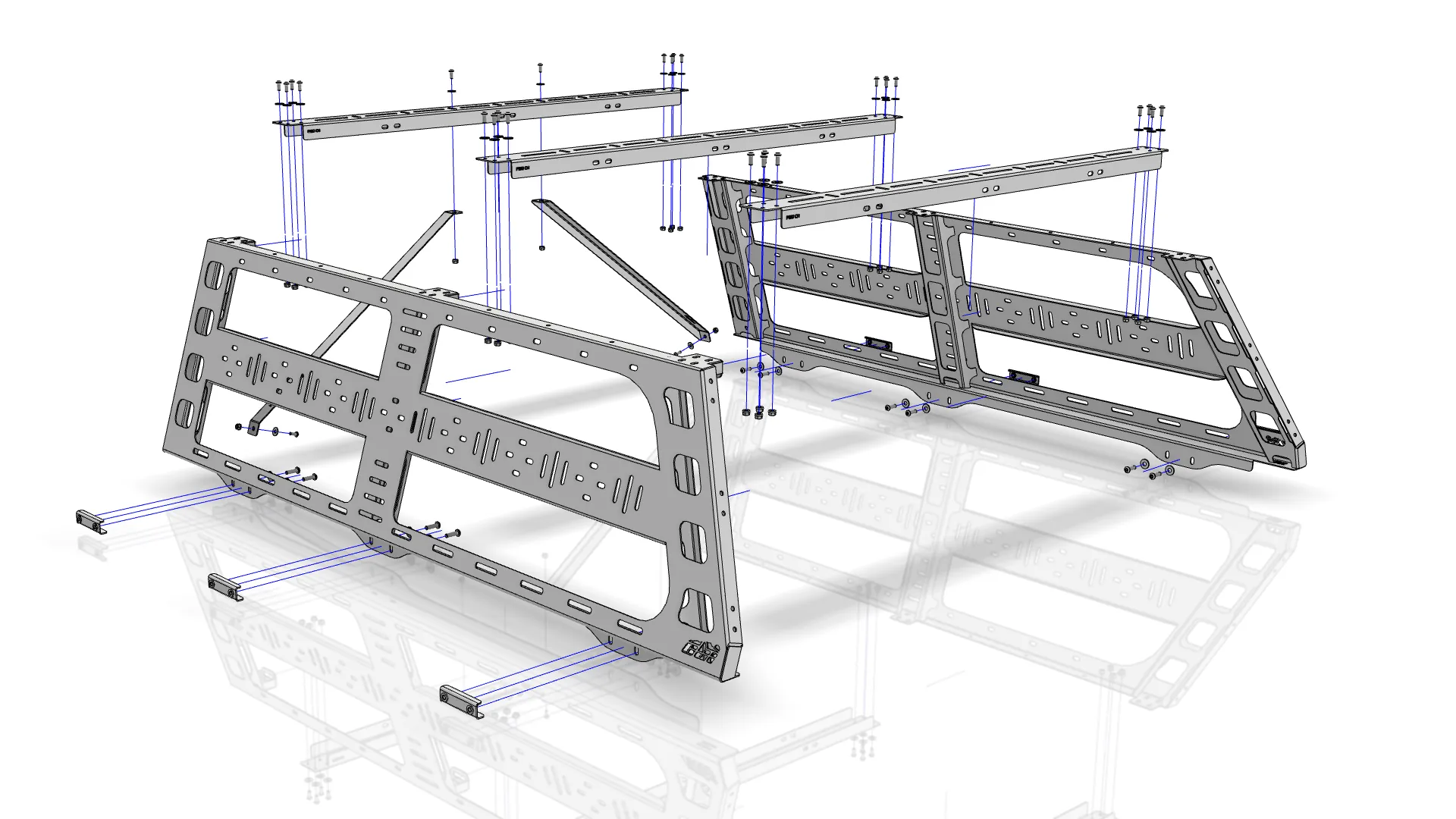 CBI Cab Height Bed Rack For Ford F150 6.5' Bed Length 2004-2022