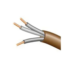 CCI 553036607 Thermostat Wire, 18 AWG Wire, 3-Conductor, Copper Conductor, Polypropylene Insulation, PVC Sheath, 150 V