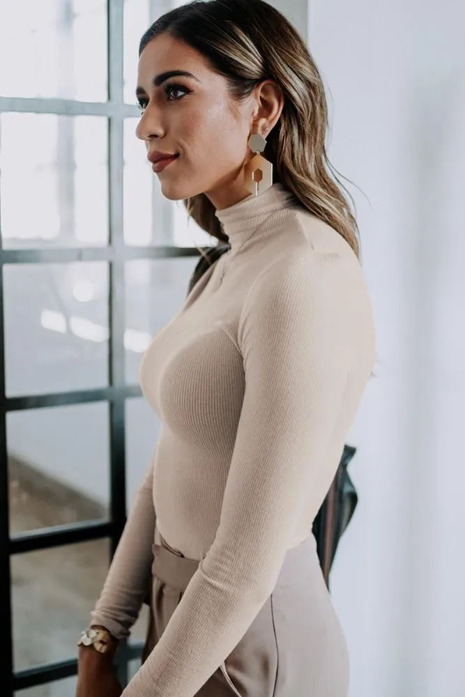 Charlie Turtleneck Top in Ivory