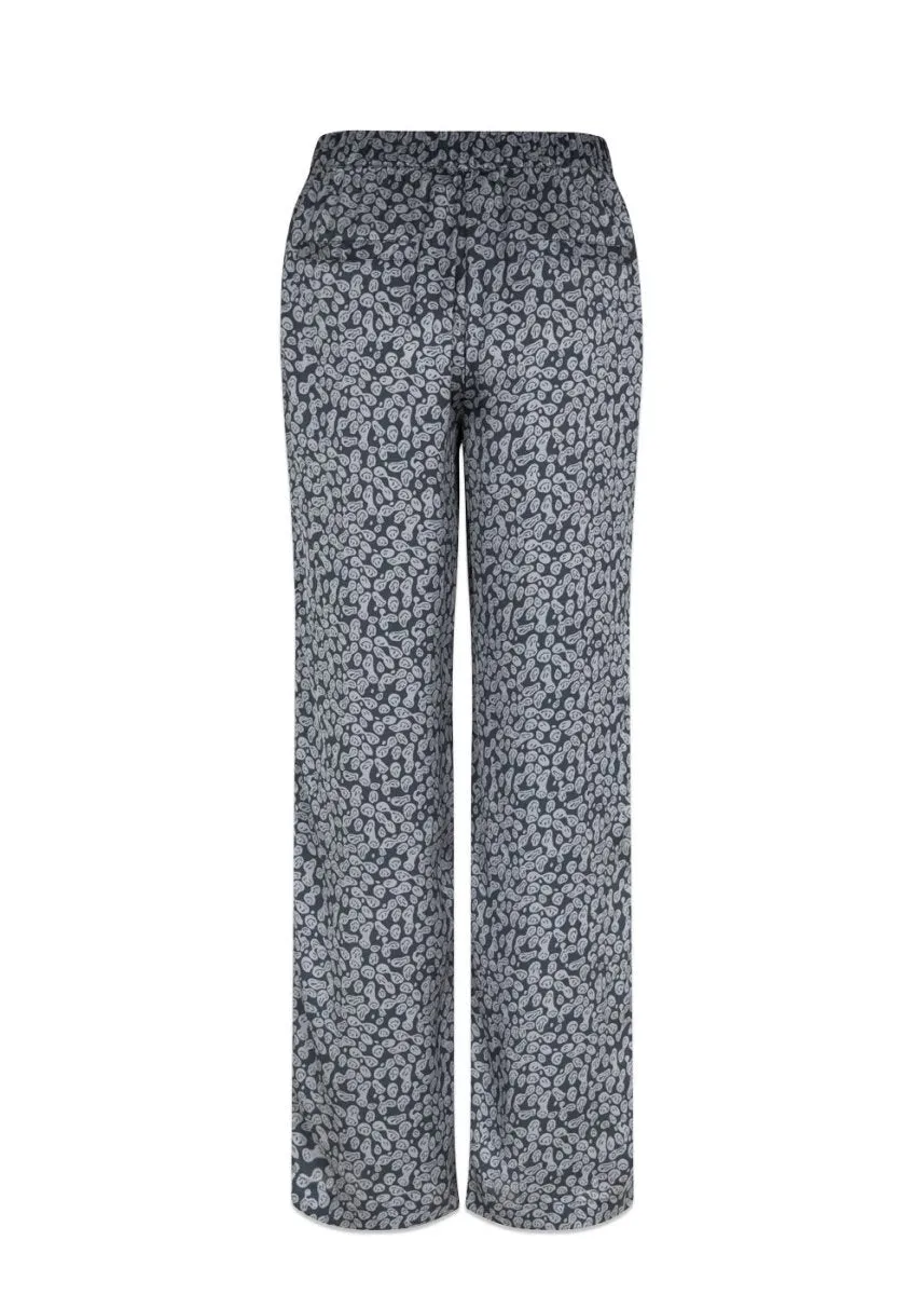 ClarkeMD print pants - Blue Smiley