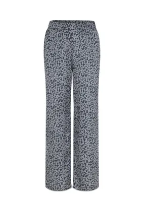 ClarkeMD print pants - Blue Smiley