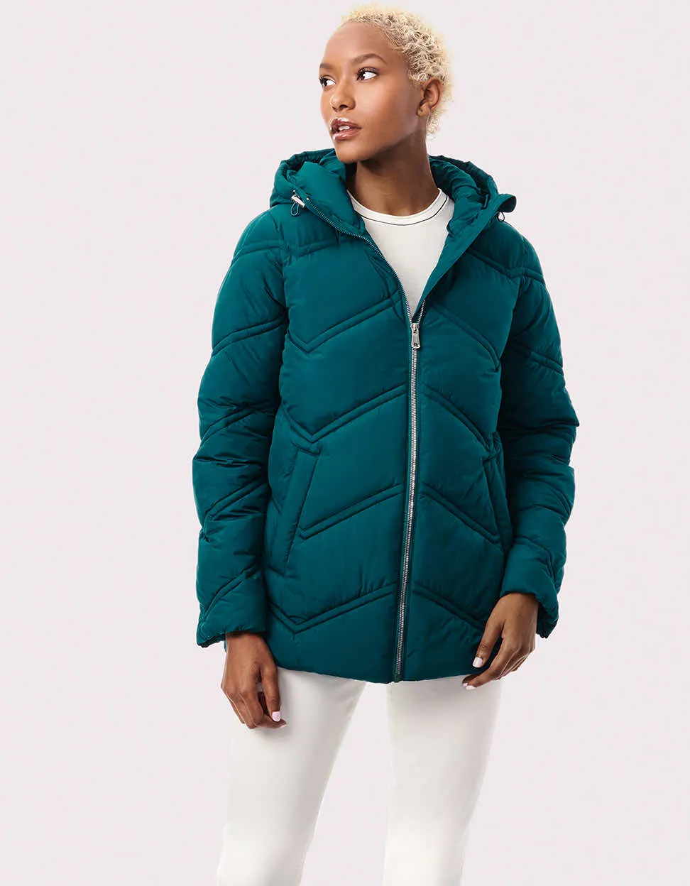 Classic Chevron Puffer Jacket