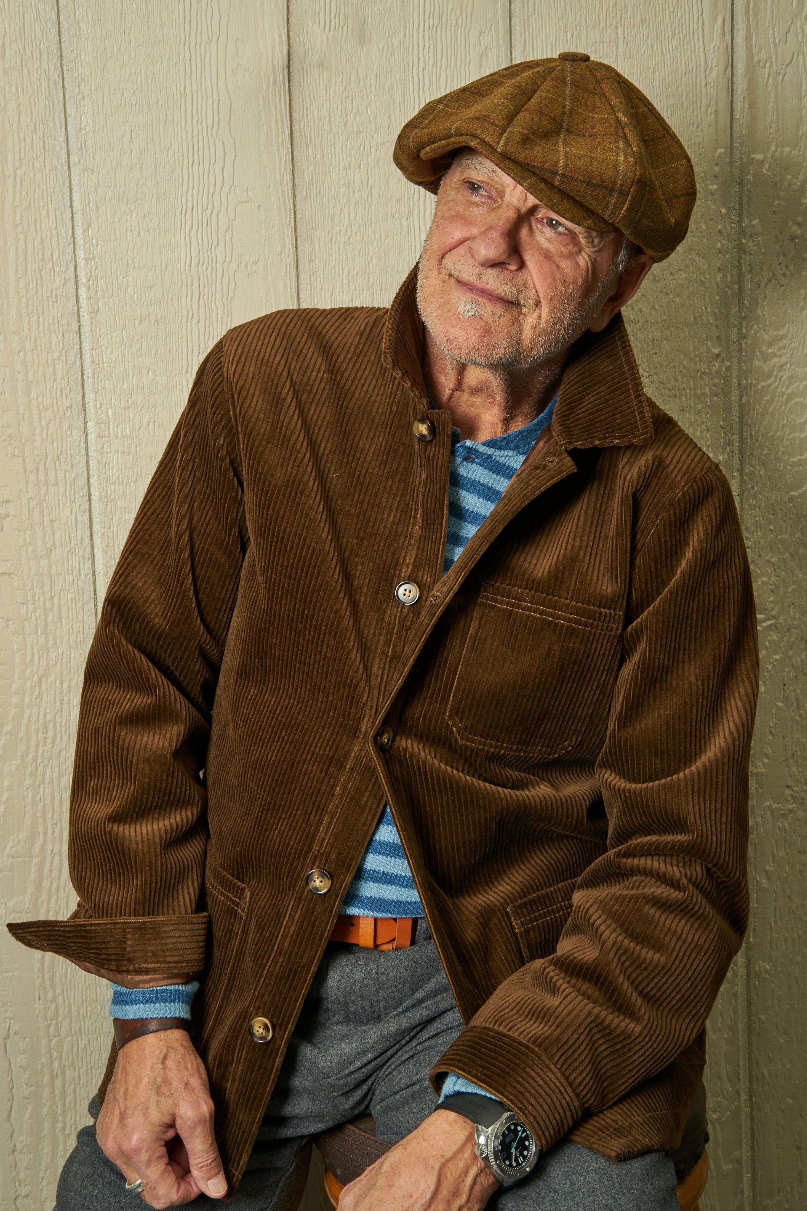 Corduroy French Workman’s Jacket in Chocolate