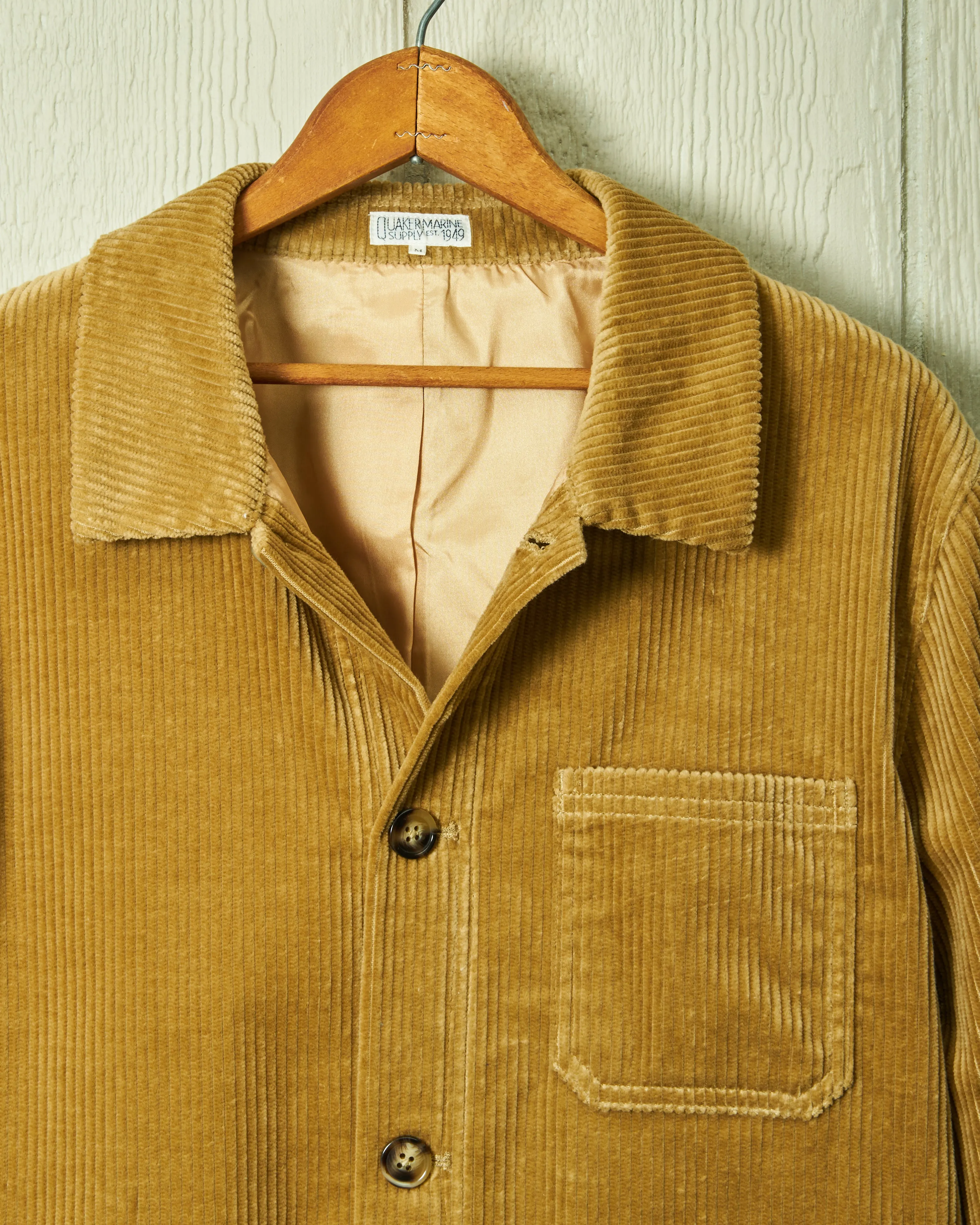 Corduroy French Workman’s Jacket in Wheat