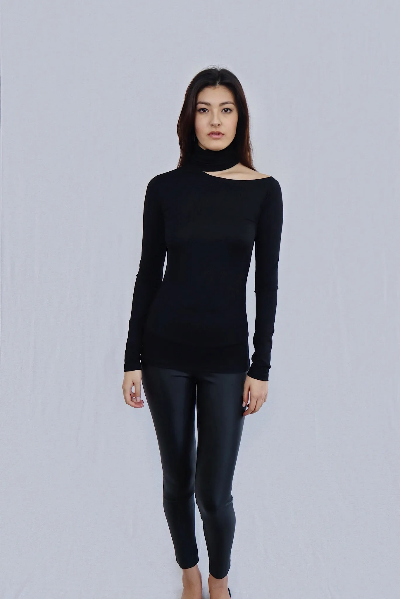 Cut Out Turtleneck