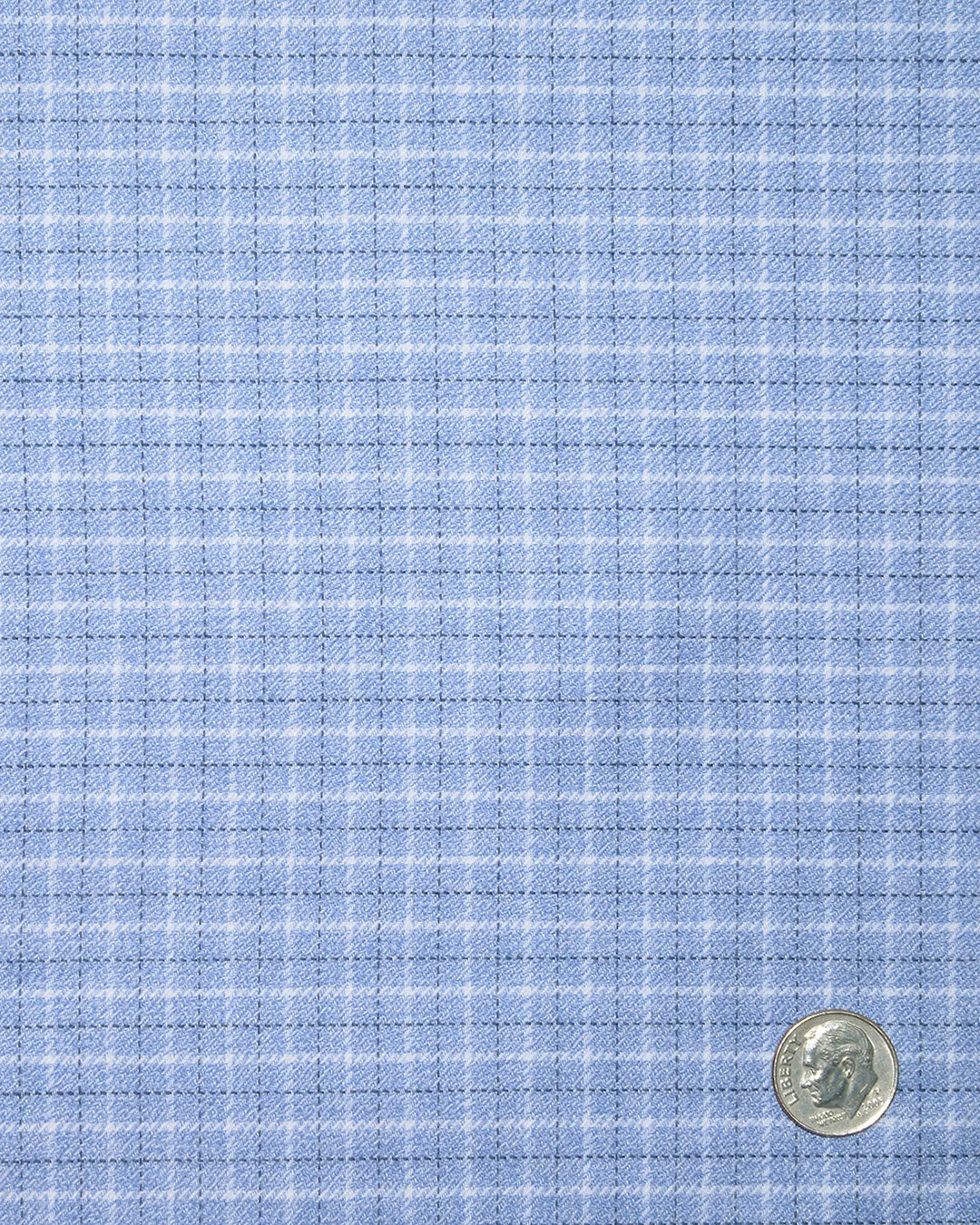 Dark Blue Light Blue & White Tattersall Checks